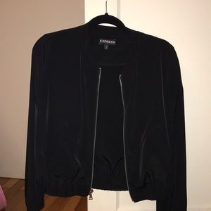 Light weight black zip up jacket